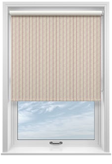 Emily Bond George Stripe Print, Red - Twist&Fit Roller Blind